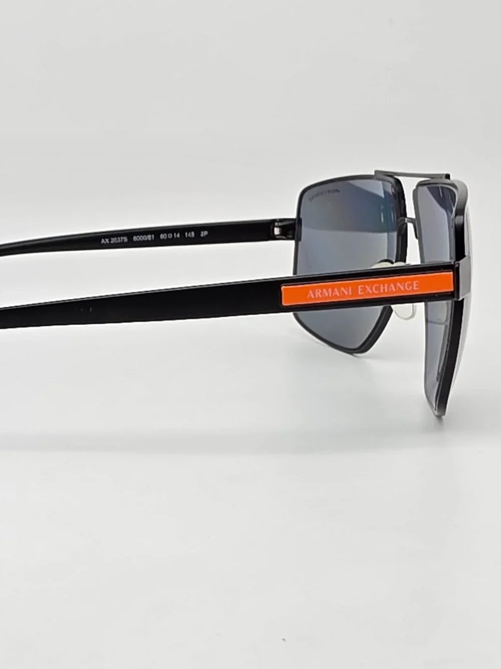 Armani Exchange AX2037S Matte Black Frame Polarized Grey Lens Sunglasses w/ Case